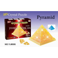 Prety gift 3D puzzle Puzzle de pyramide en cristal DIY